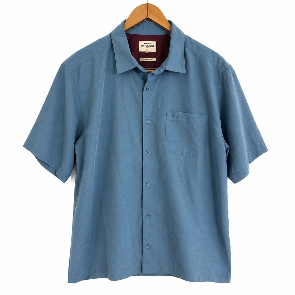 Quiksilver Waterman Collection Comfort Fit Shirt Mens L Hawaiian Tribal Camp